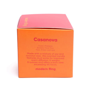 Chive Candle Modern Fling 8oz Candle, C Casanova Candle