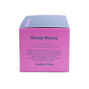 Chive Candle Modern Fling 8oz Candle, H Honey Bunny Candle