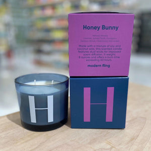 Chive Candle Modern Fling 8oz Candle, H Honey Bunny Candle