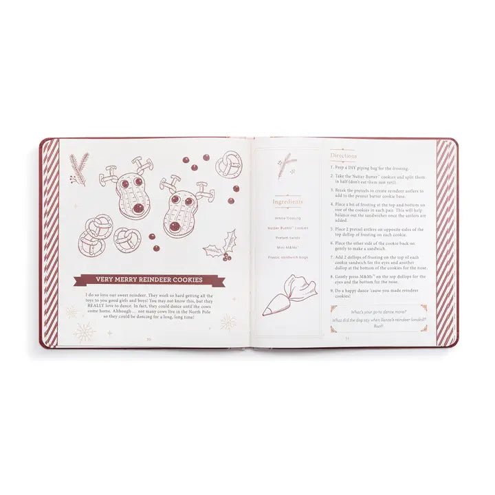 Demdaco Recipe Book Mrs. Claus 12 Days of Cookies Countdown Recipe Book