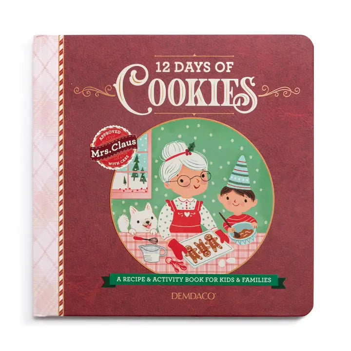 Demdaco Recipe Book Mrs. Claus 12 Days of Cookies Countdown Recipe Book