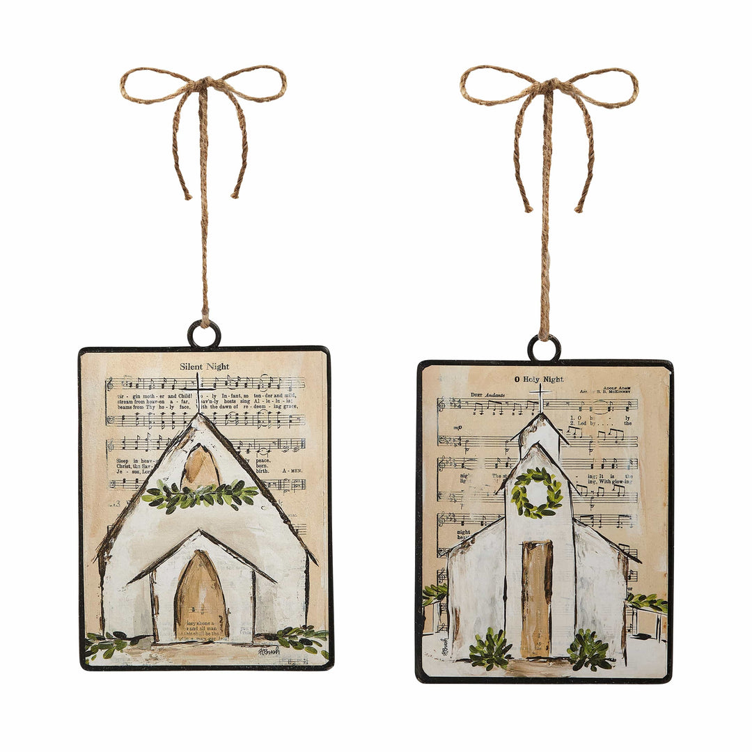 Raz Imports Inc Christmas Ornament Music Sheet Church Christmas Ornament – 6″