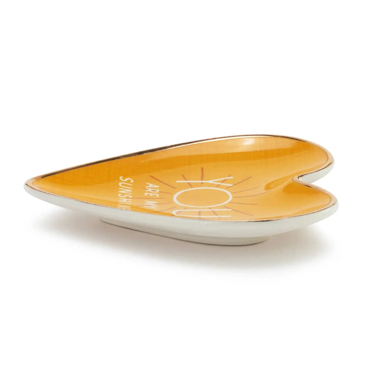 Demdaco Ceramics My Sunshine Art Heart Trinket Dish