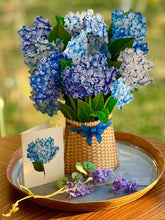 Load image into Gallery viewer, FreshCut Paper LLC Greeting &amp; Note Cards Nantucket Hydrangeas Pop-Up Greeting Card
