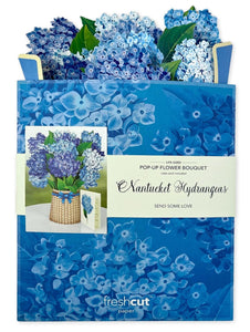 FreshCut Paper LLC Greeting & Note Cards Nantucket Hydrangeas Pop-Up Greeting Card
