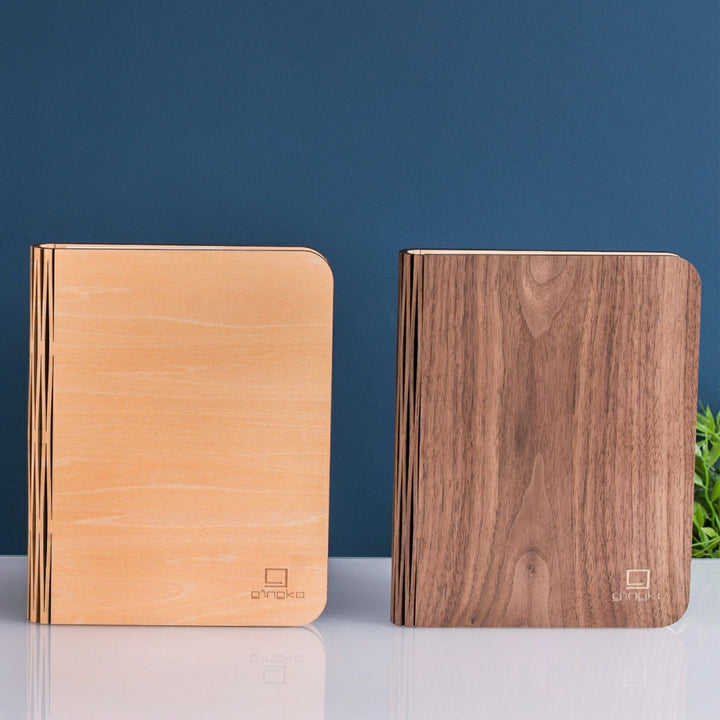 Gingko Designs Home Decor - Indoor - Clocks Natural Wood Smart Book Light