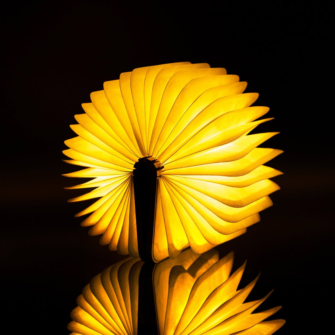 Gingko Designs Home Decor - Indoor - Clocks Natural Wood Smart Book Light