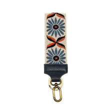 Load image into Gallery viewer, Joy Susan RTW - Accessories Navy Daisy Wristlet Key Chain
