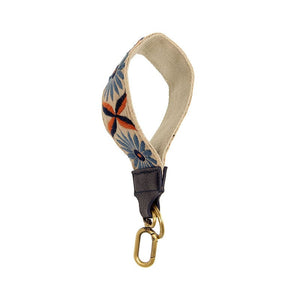 Joy Susan RTW - Accessories Navy Daisy Wristlet Key Chain