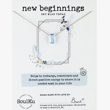 Load image into Gallery viewer, SoulKu New Beginnings - Sky Blue Topaz Necklace
