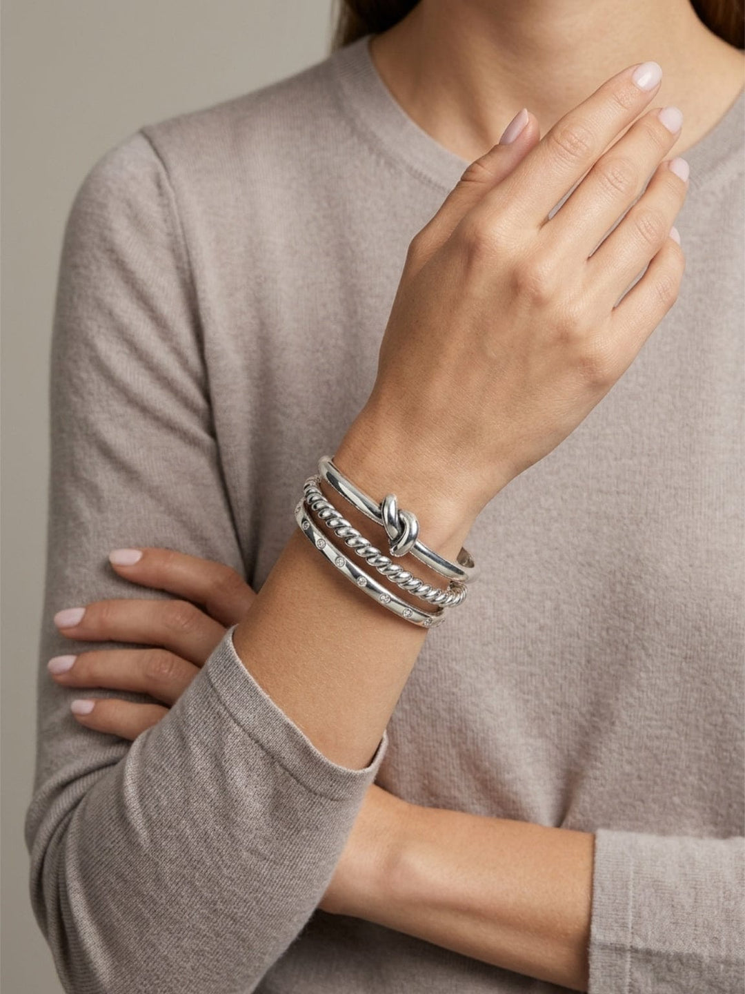 TAT2 Designs Jewelry - Bracelets Noa Knot Bangle Bracelet