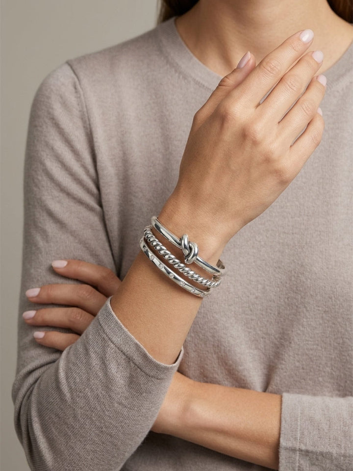 TAT2 Designs Jewelry - Bracelets Noa Knot Bangle Bracelet
