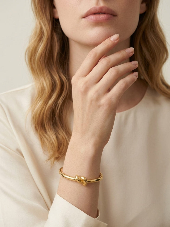 TAT2 Designs Jewelry - Bracelets Noa Knot Bangle Bracelet