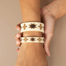 Load image into Gallery viewer, Etkie Jewelry Noelle Beaded Glass Cuff -Small
