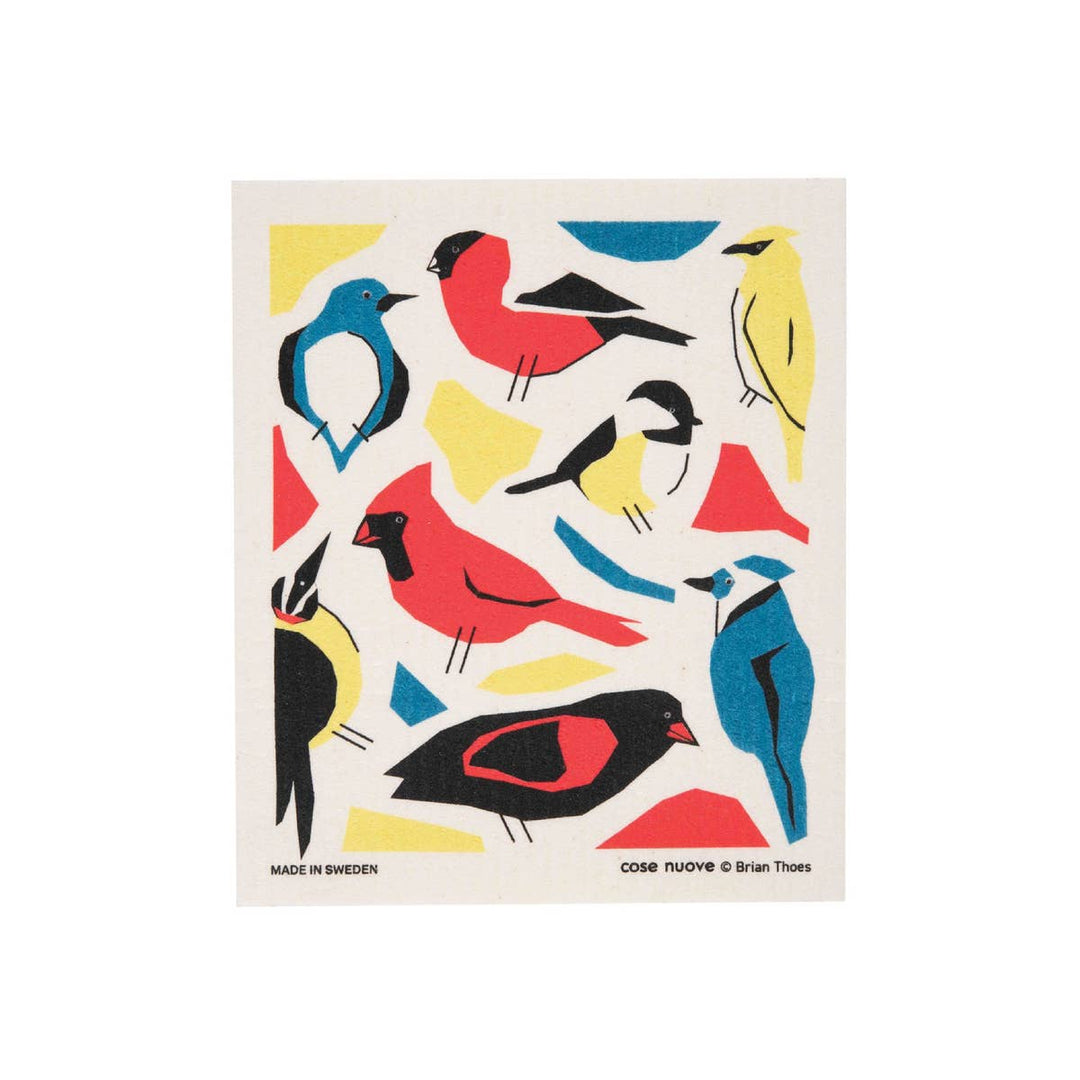 Cose Nuove Kitchen and Bar North American Birds Swedish Dishcloth