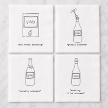 Load image into Gallery viewer, Cork Pops Cocktail Napkins "Not Worth Screwing" Cocktail Napkins | Pack of 20 | Cork Pops
