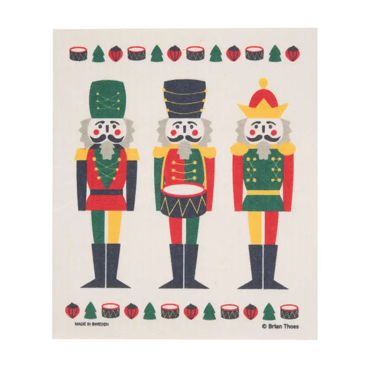 Cose Nuove Home Decor - Linens Nutcracker Swedish Dishcloth