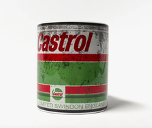 Load image into Gallery viewer, Sticks and Steel Castrol Oil Oil Can Mugs
