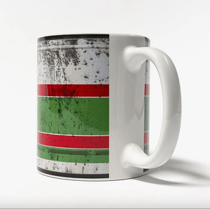 Sticks and Steel Oil Can Mugs