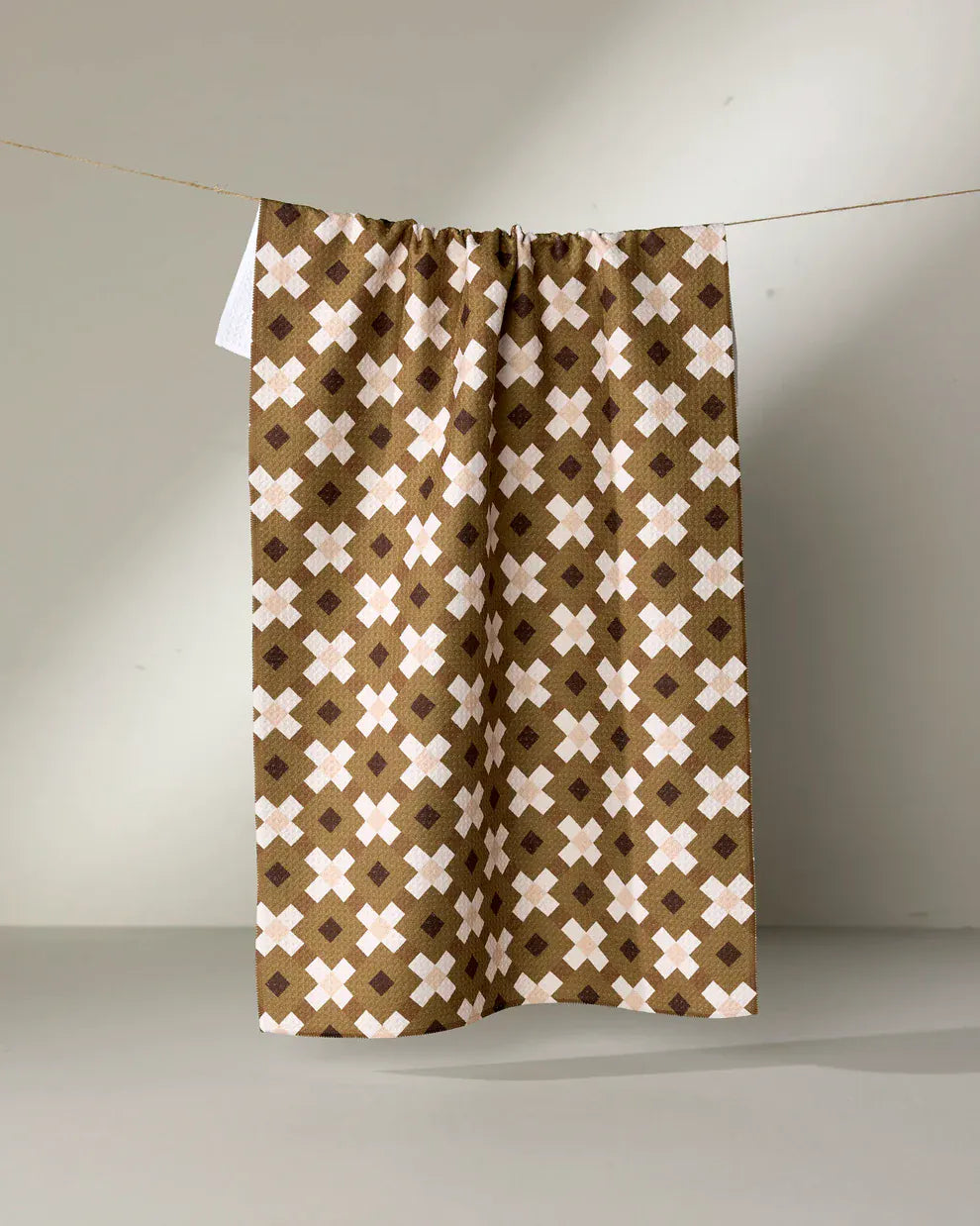 Geometry Home Decor - Linens - Geometry Kitchen Olive Geo Tea Towel