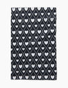 Geometry Towels Onyx Love Lattice Luxe Hand Towel