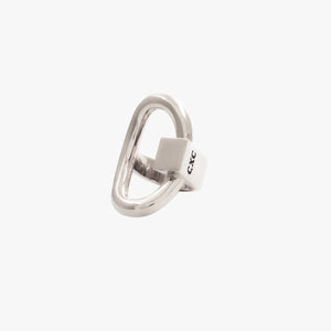 CXC Silver - 7 Open Oval w/ Square Ring