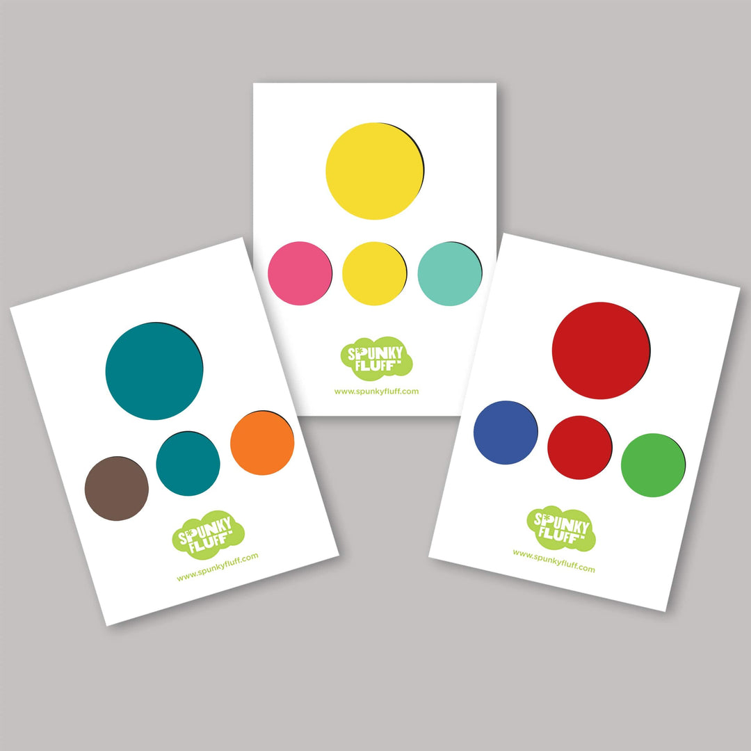 Spunky Fluff Proudly handmade in South Dakota, USA Painted Dot Magnets, Mixed