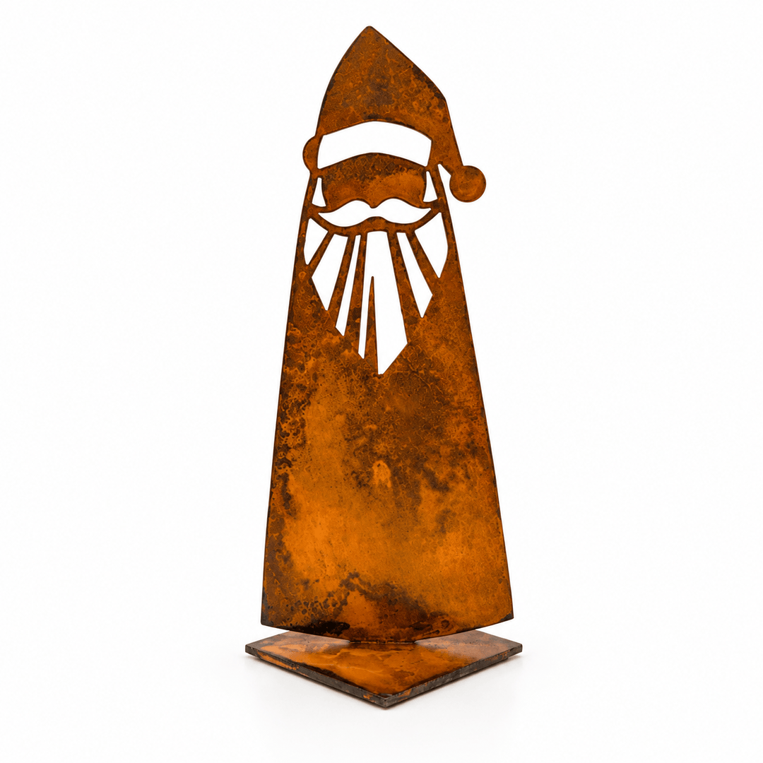 Prairie Dance Christmas Decor Papa Santa Metal Christmas Decor