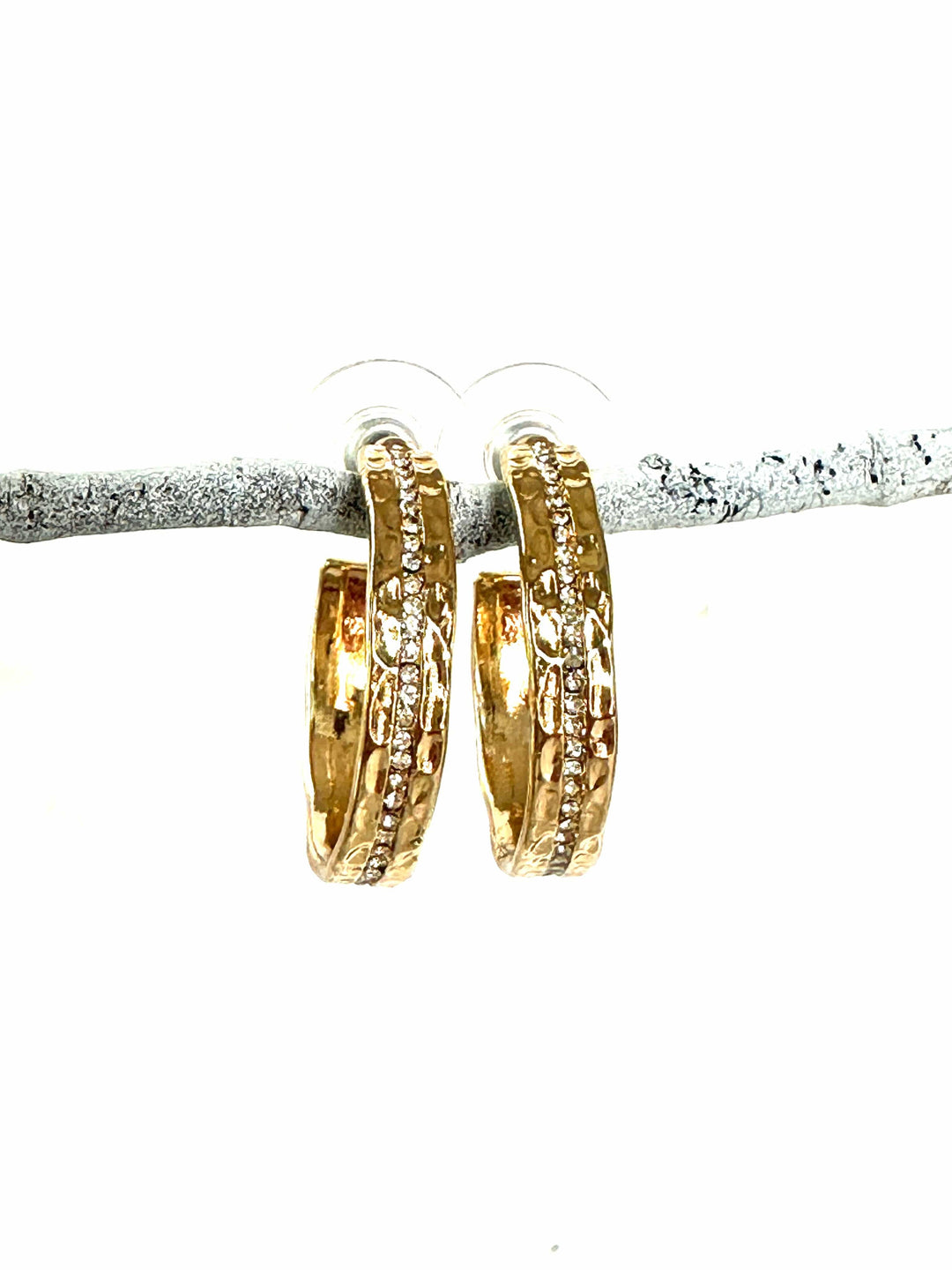CV Designs Jewelry - Earrings Pavé Channel Hoop Earrings