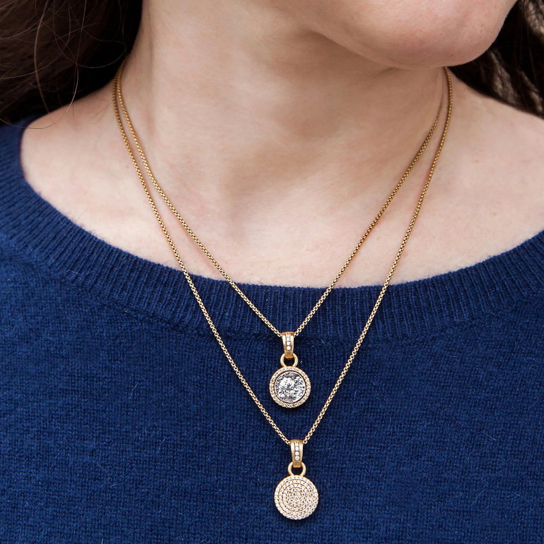 TAT2 Designs Jewelry - Necklaces Pavia Coin &amp; Pave Frame Necklace