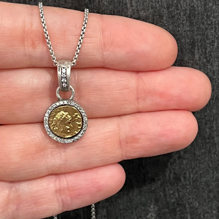 TAT2 Designs Jewelry - Necklaces Pavia Coin &amp; Pave Frame Necklace