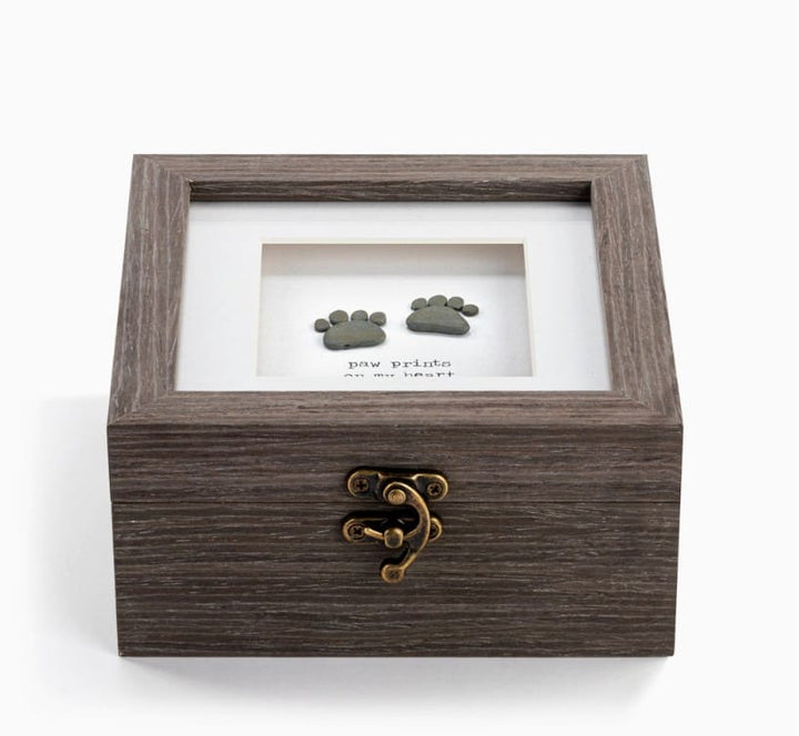 Demdaco Home Decor - Kitchen Gourmet Entertaining - Serveware Functional Paw Prints Keepsake Box