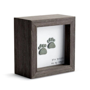 Demdaco Decor Paw Prints Shadow Box