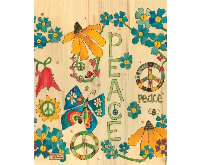 Studio M Home Decor - Garden&amp; - Outdoor Peace Art Pole  20"