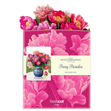 Load image into Gallery viewer, FreshCut Paper LLC Greeting &amp; Note Cards Peony Paradise Pop Up Bouquet &amp; Card
