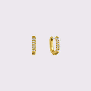 Dean Davidson Jewelry - Earrings Gold Petite Pave Huggie