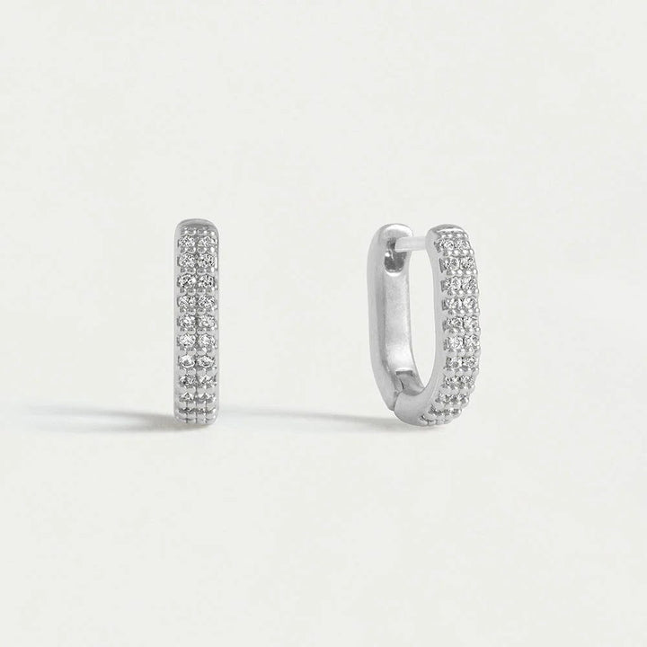 Dean Davidson Jewelry - Earrings Silver Petite Pave Huggie