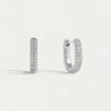 Dean Davidson Jewelry - Earrings Silver Petite Pave Huggie