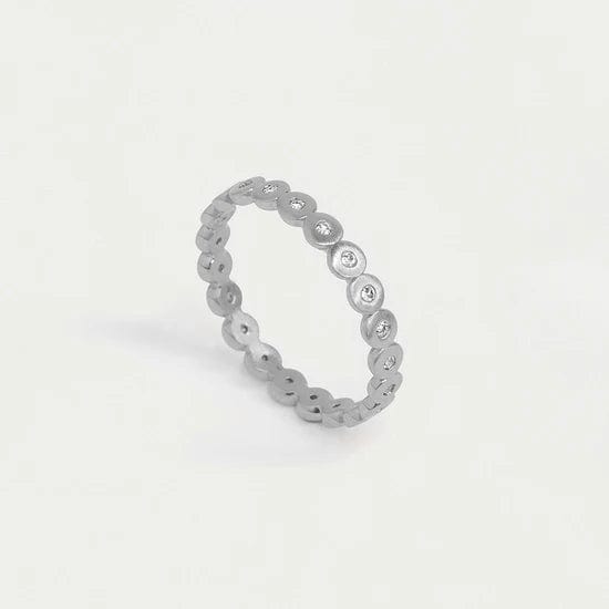 Dean Davidson Jewelry Silver Petite Pave Simple Stacker