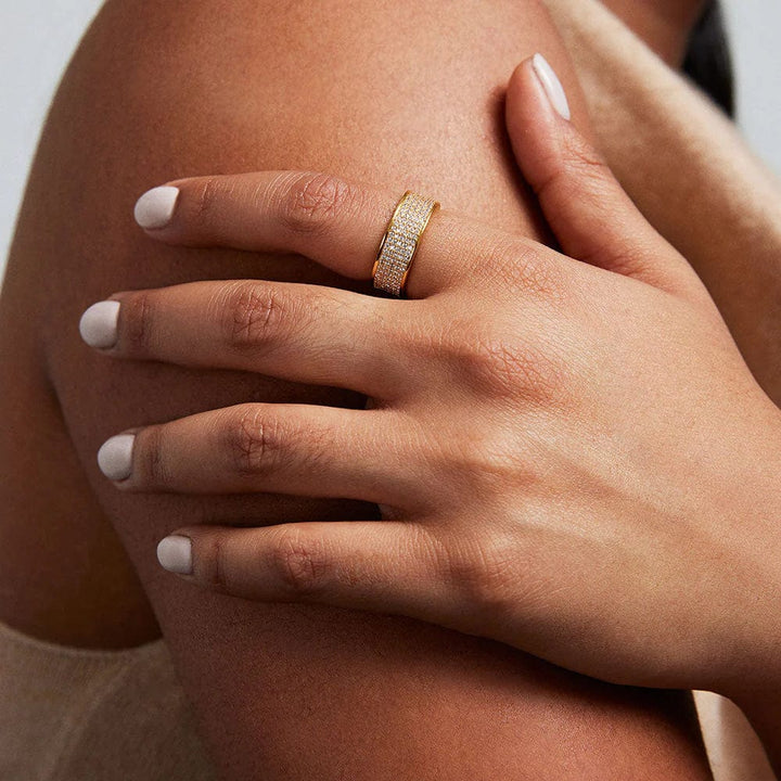 Dean Davidson Jewelry - Rings Petite Pavé Wide Stacking Ring