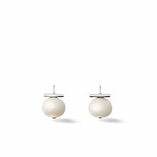 Load image into Gallery viewer, CC &amp; Co by Catherine Canino White &amp; Silver Petite Sweet Pebble Pearl Earrings
