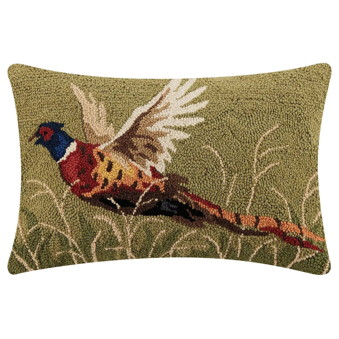 Sticks and Steel Home Decor - Home Accent Pheasant Hook Pillow  14" X 22"