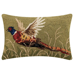 Sticks and Steel Home Decor - Home Accent Pheasant Hook Pillow  14" X 22"