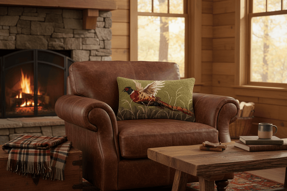 Peking Handicraft Home Decor - Home Accent Pheasant Hook Pillow