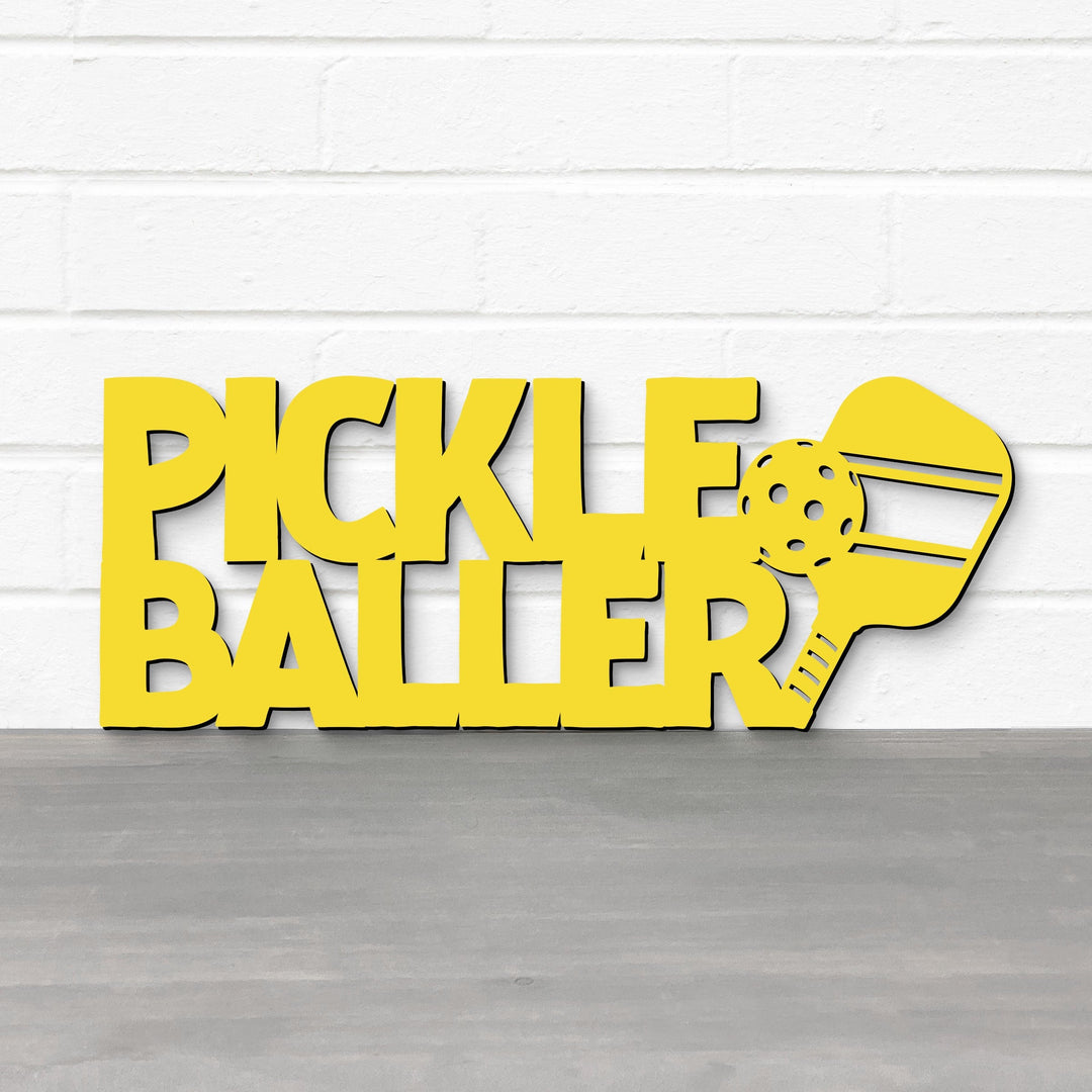 Spunky Fluff Proudly handmade in South Dakota, USA Pickleballer Pickleball Wall Art