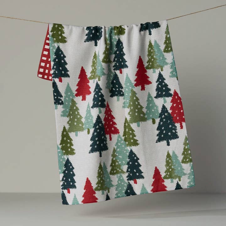 Geometry Luxe Kitchen Towel Pine Parade Luxe Kitchen Towel