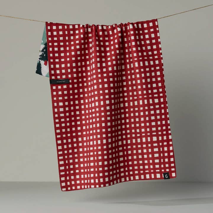 Geometry Luxe Kitchen Towel Pine Parade Luxe Kitchen Towel