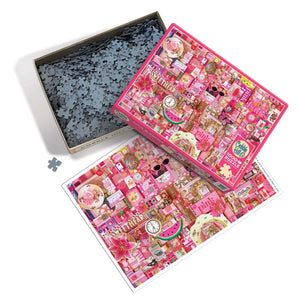 Cobble Hill Puzzles Puzzles/Games/Books Pink 1000 Piece Jigsaw Puzzle