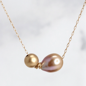 Mickey Lynn Pink Pearl Necklace
