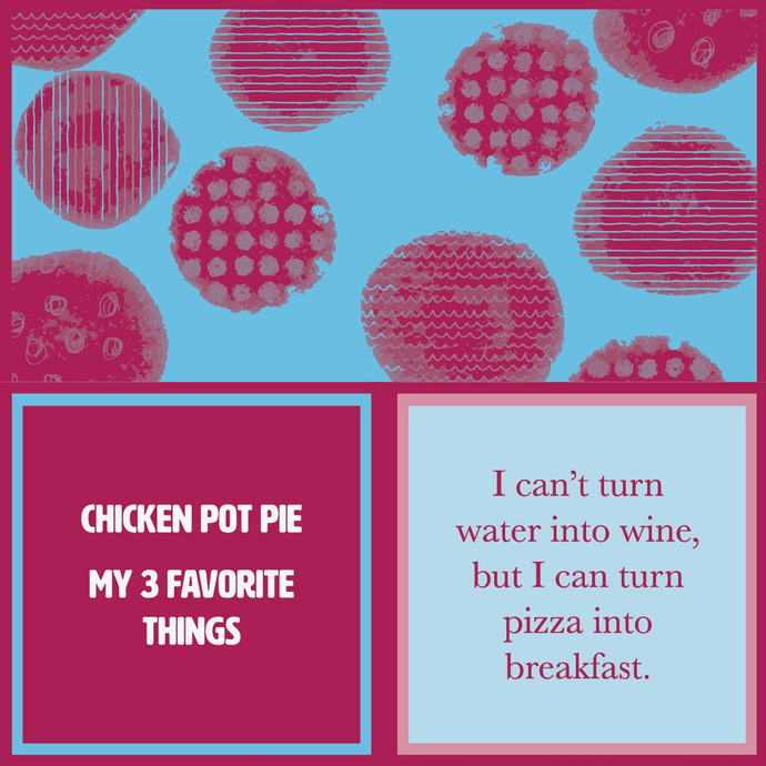 Drinks on Me Coasters Pizza for Breakfast Napkin